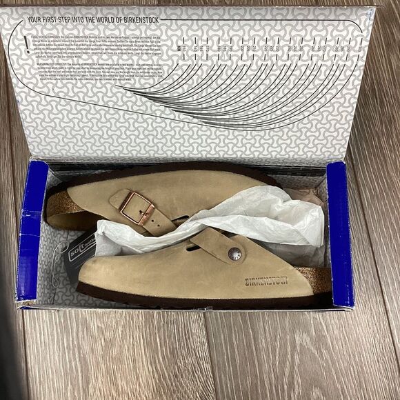 Birkenstock Woman's Clogs Boston Clog Tabacco Brown 39 US 8.5 9 Shoes - Picture 8 of 10